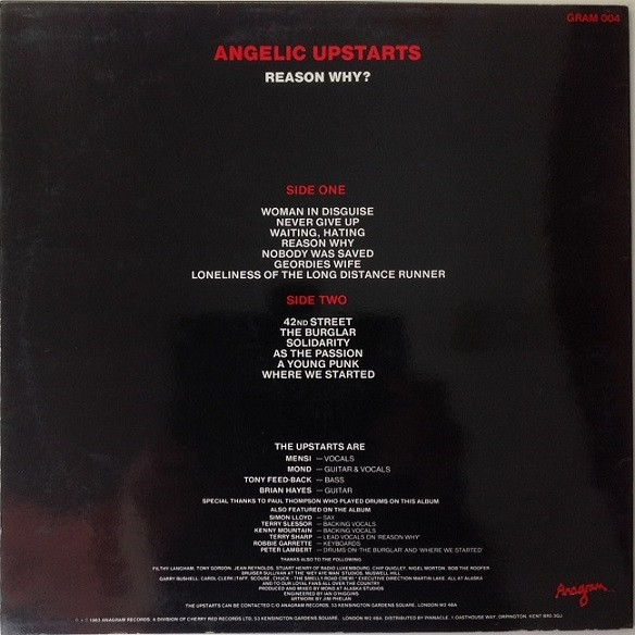 Angelic Upstart - Reason why LP - Imatge 2